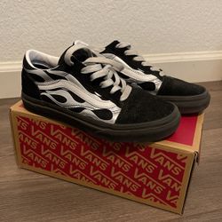 Metallic Flame Kids Vans  $12