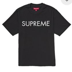 Supreme Capital S/S Top Size Large Color Black 