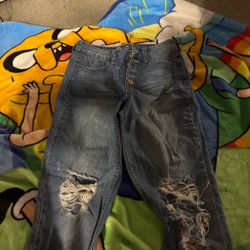 Rewash  Ecofriendly distressed denim jeans size 3
