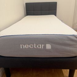 Twin Bed-frame + 10” Mattress( Nectar)