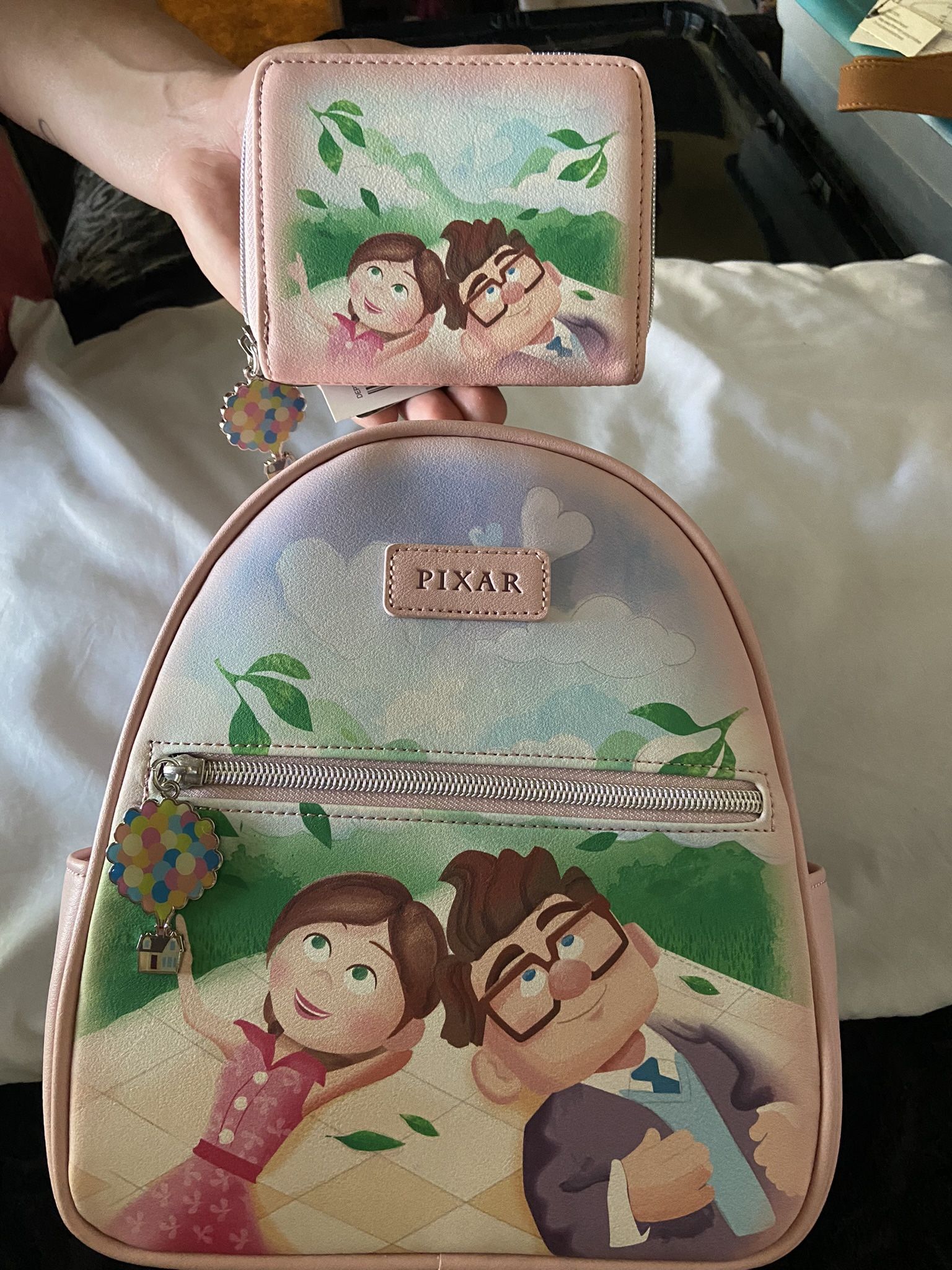 Pink Up Loungefly Backpack And Wallet