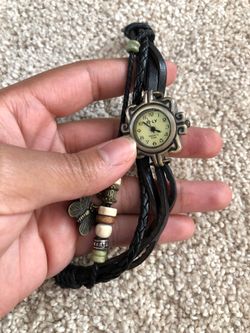 LOT of 3 Black Blue Green Watches Artsy Cute