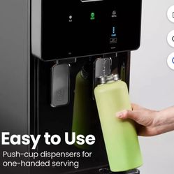 Iceman Ice Maker & Water Dispenser, Bottom-Loading for 1-5 Gallon Bottles - Black