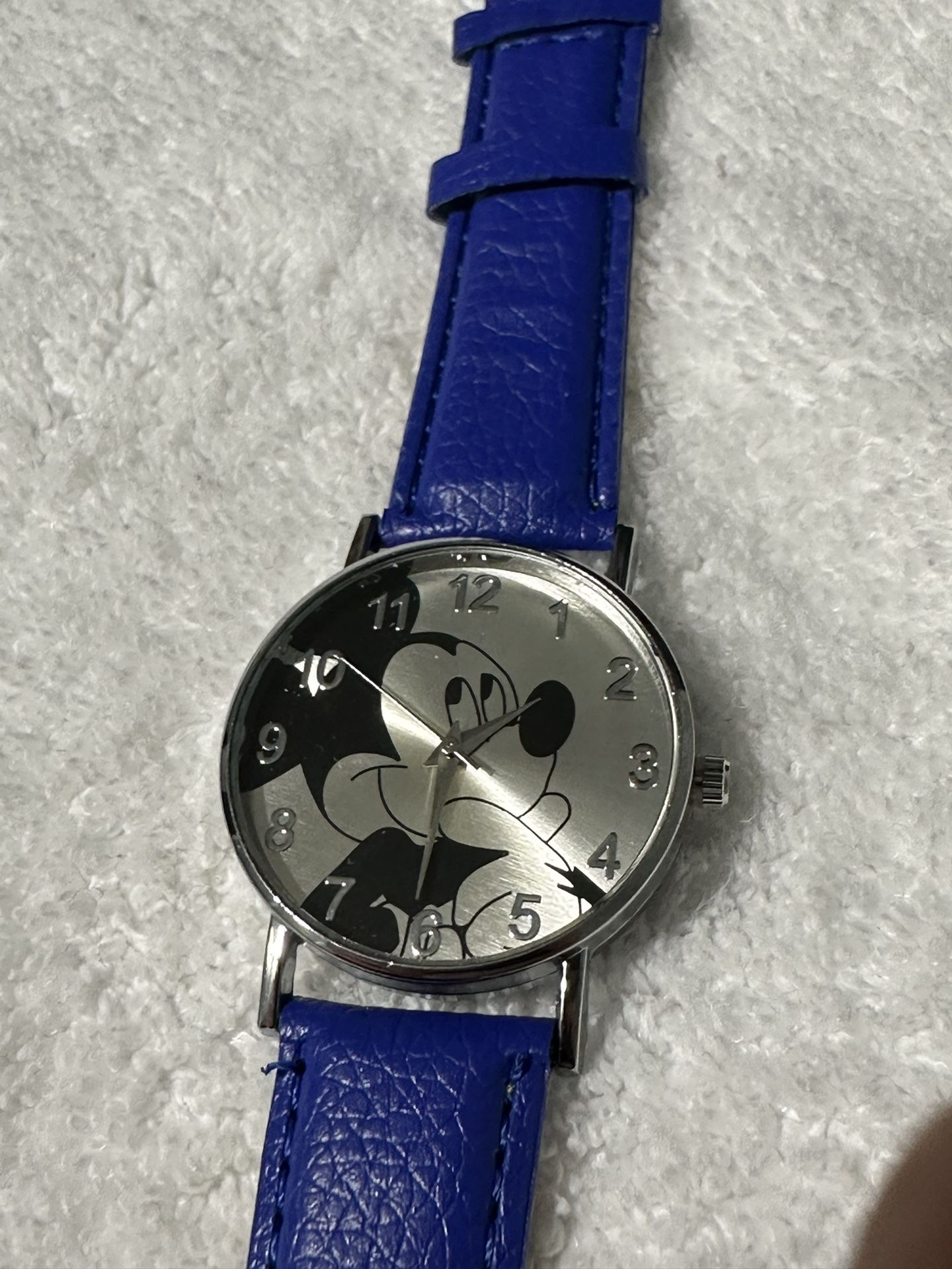 Mickey Watch- Dark Blue Band- New