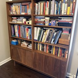 Room and Board Walnut Bookcase