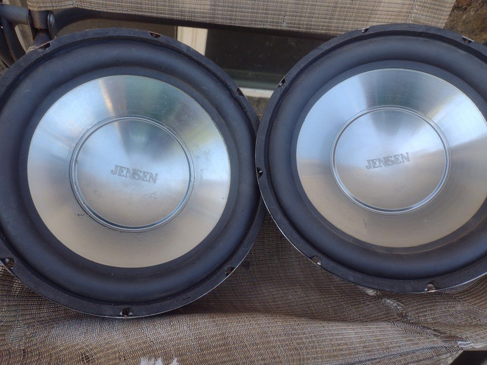 Two 10-in dual voice coil Jensen subs no box  70