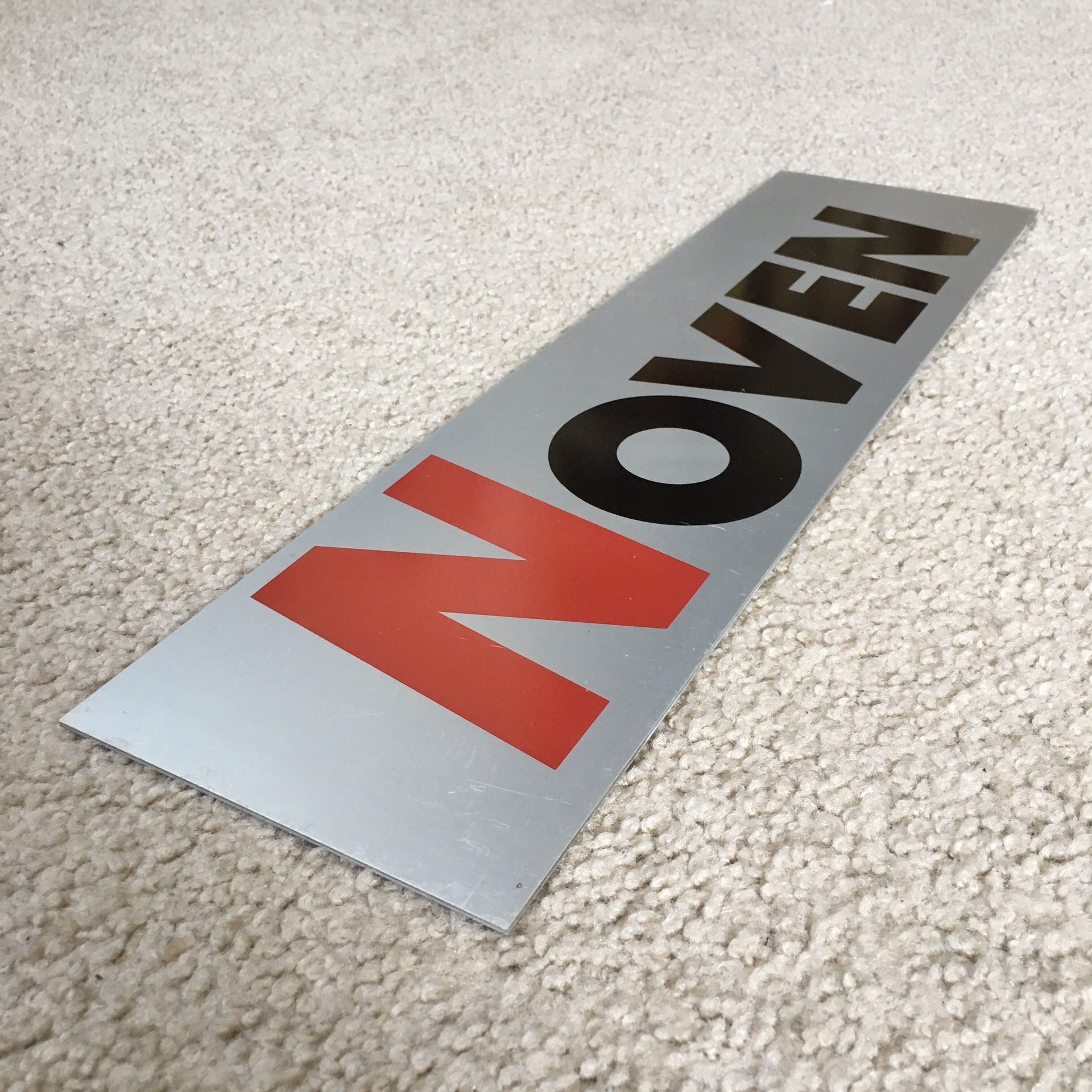 Vintage NOVEN PHARMACEUTICALS Aluminum 18” Sign - New York City