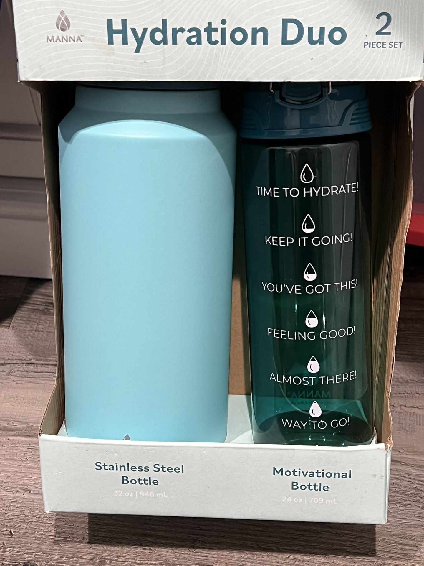 MANNA Hydration Duo 2 pc set bottles