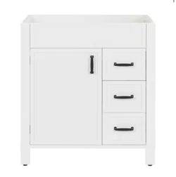 Home Decorators Collection Winsome 30 in. Freestanding Bath Vanity Cabinet without Top in White