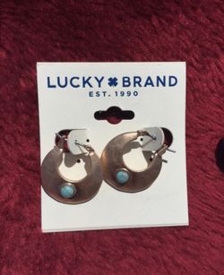 Lucky Brand earrings with Turquoise stone