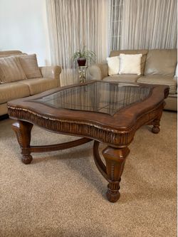 Large Solid Wood Coffee Table