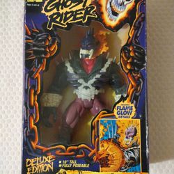 Vintage 1995 Toybiz Marvel Ghost Rider Vengeance 10" inches Deluxe Edition 