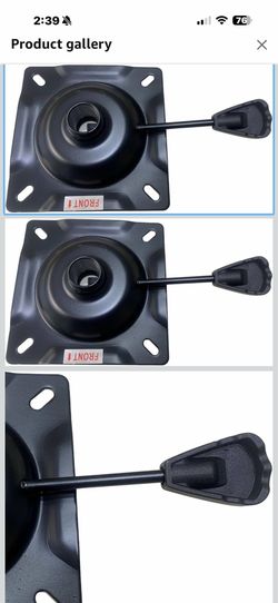 Replacement Office Chair Tilt Controlling Mechanism Heavy Duty Easy Assembly Tilt Swivel Plate for Furniture Office Chairs, 3mm Thicken 61 15$