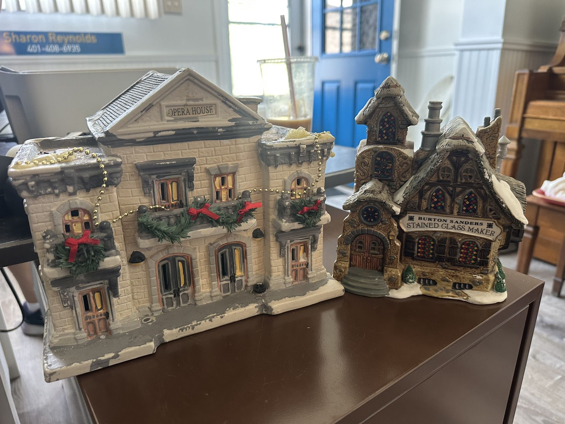 Opera House and Smith maker Christmas village pieces sold as a set