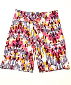 Abstract Print Biker Shorts