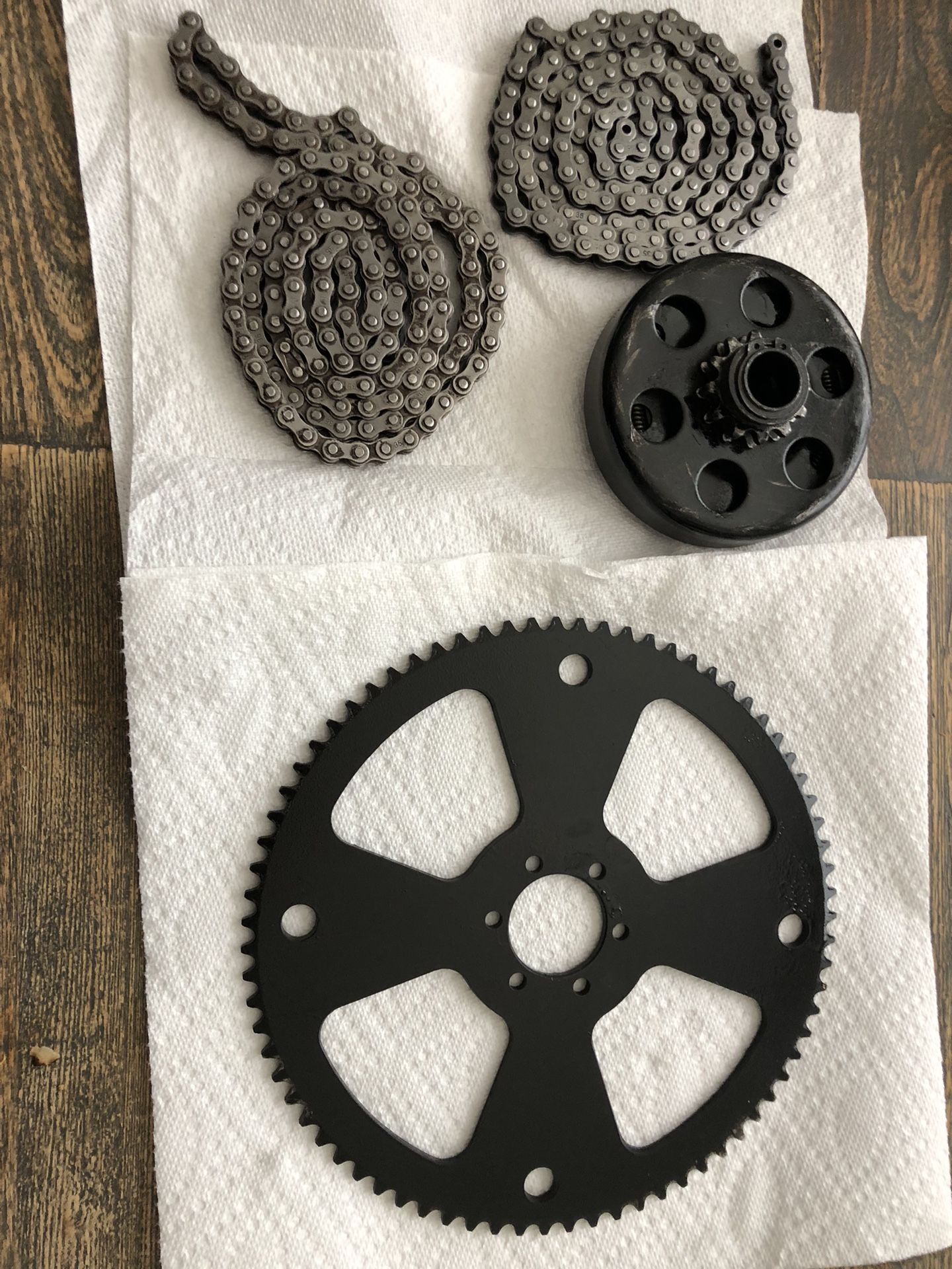 Predator 212 35# Clutch And 75 Tooth Sprocket With 2 Extra 35# Chains