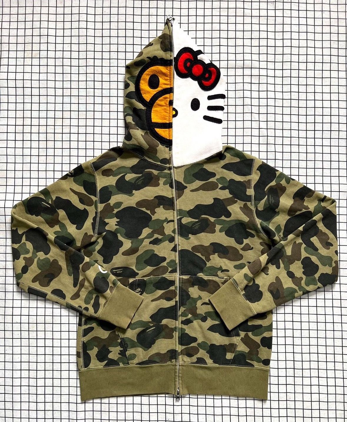 Baby Milo x Hello Kitty Bape hoodie