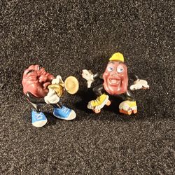 Vintage 1988 Hardee's California Raisins Trunpet Player 2" Figurine By Applause 