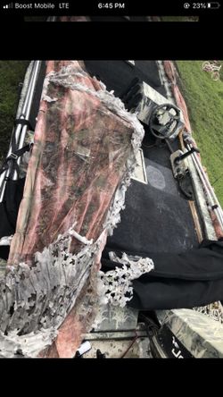 16 foot jon boat hunting ghillie