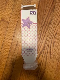 New Fimibuke Children's DIY Sticker保温 Water Bottle (500ml/17oz) Fun DIY Design: Comes with exquisite shiny rhinestone stickers. Children can decorate