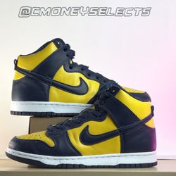 Nike Dunk High “Michigan” – Size 8.5 – Lightly Worn – $80 (Negotiable)