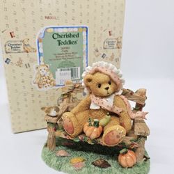 Cherished Teddies Enesco 1995 Cathy An Autumn Breeze Blows Blessings Figurine 

Mint CONDITION,  STORED IN THE BOX, COMES WITH ORIGINAL PACKAGING

Cat
