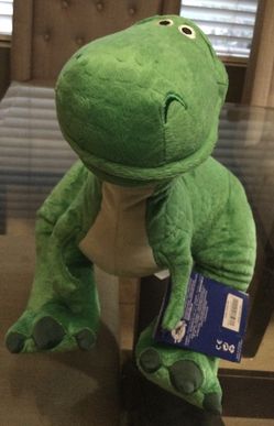 REX PLUSH DINOSAUR MEDIUM 14" TOY STORY 4 NWT NEW THE DISNEY STORE