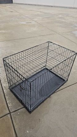 36" Dog Crate - Wire Kennel with Tray - 36x22x25 - Folds Flat