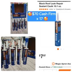 Roof Leak Repair New! 17 For Only $70 Cash Firm! Reference Address:Hwy 66/ N. Country Club Garland Tx 75040 Door Pick Up Only!