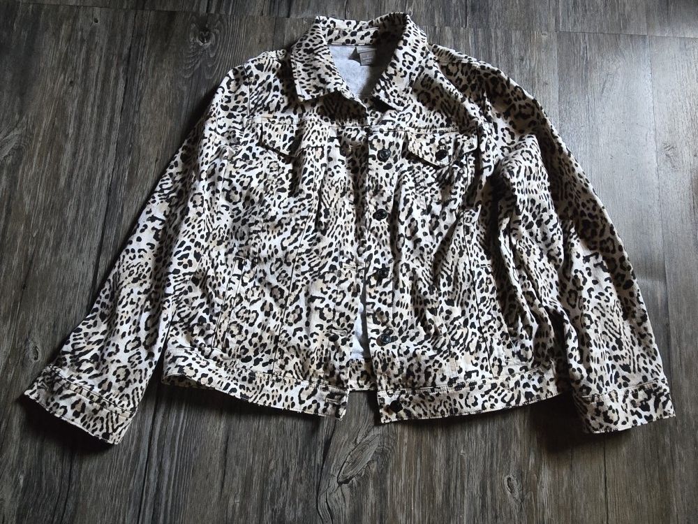 Leopard Denim Jacket