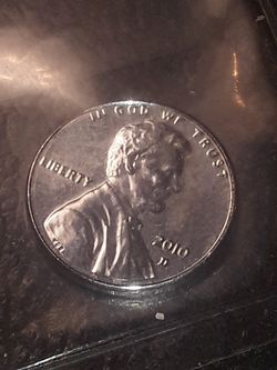 2010 d uncirculated lincomb penny error missing cooper layer