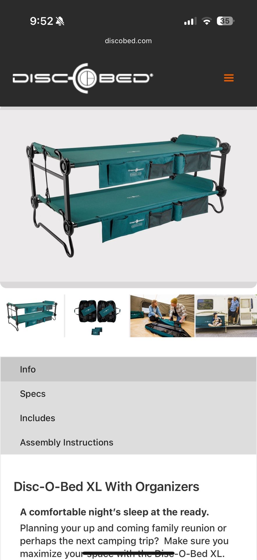 Disc-o-bed XL 