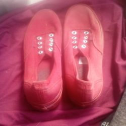 $15 For The Solid Red Vans Size 5.5 In Men's And 7.0 In Women's