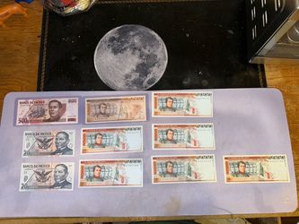 Mexico banknotes Mexican pesos Mexican currency money