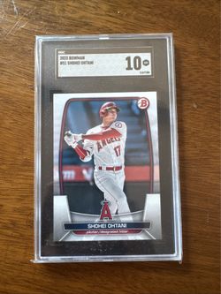 2023 Bowman #51 Shohei Ohtani graded 10
