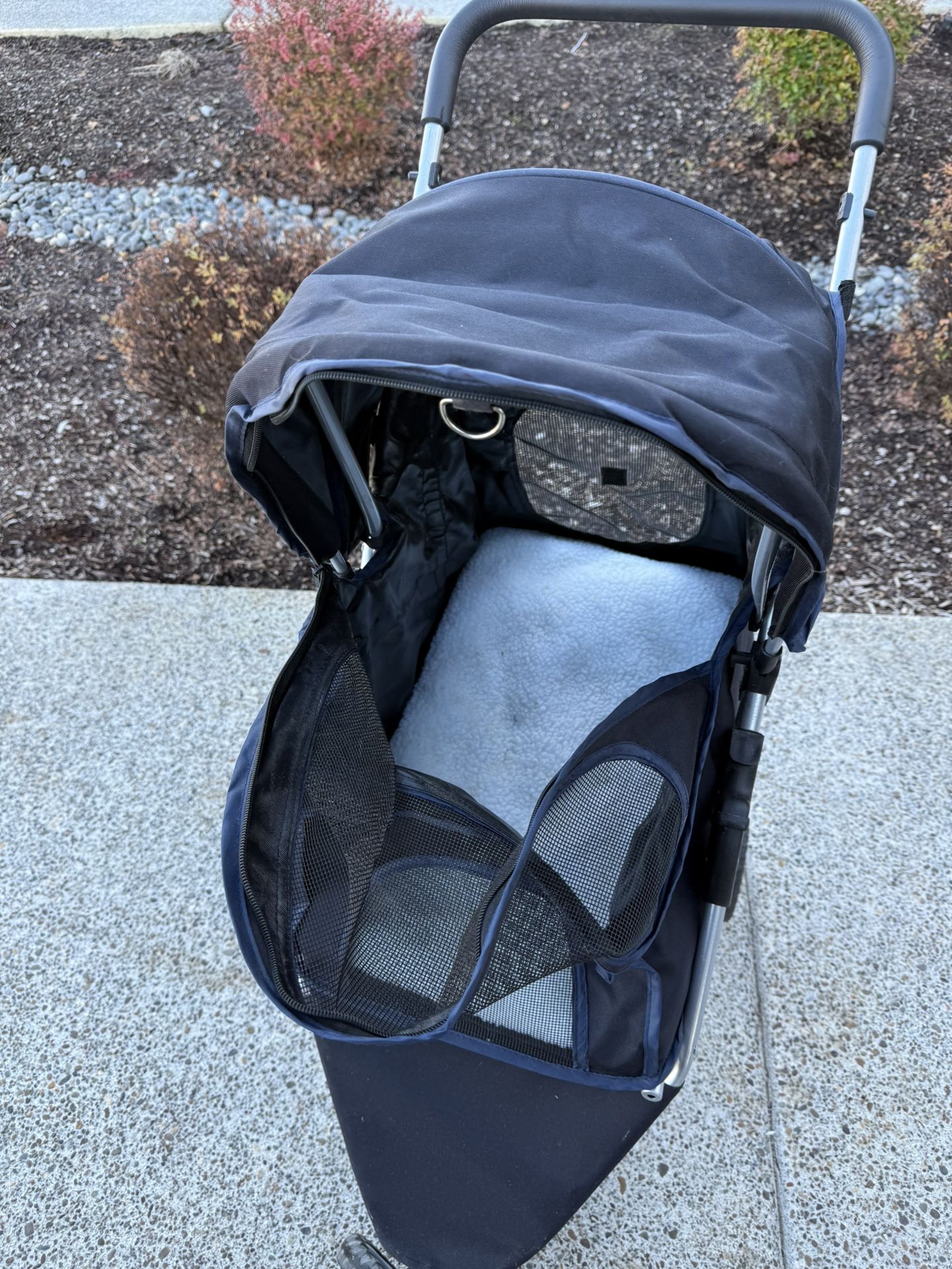 BestPet 3 Wheels Pet Stroller Dog Cat Cage Jogger Stroller for Medium Small Dogs Cats Travel Folding Carrier Waterproof Puppy Stroller with Cup Holder