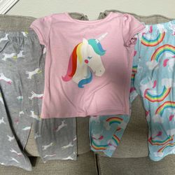 Girls Size 5t Carter’s Pajama Lot 