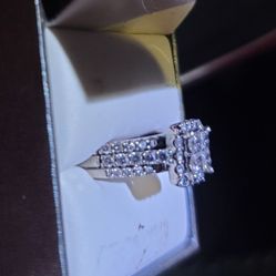 14k WG 3 Carat Natural Diamond Ring 