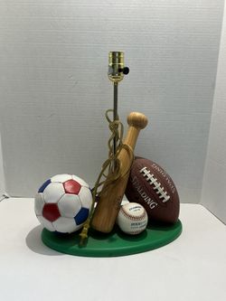 Sports Baseball Bat Football Soccer Ball Spalding Kids Sports Lamp🔥