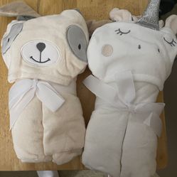 Baby Hooded Towels ( Puppy And Unicorn)