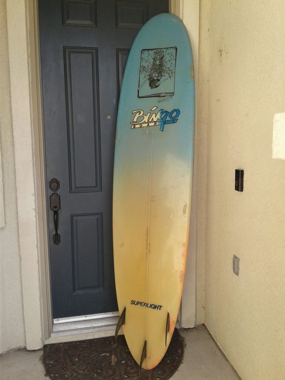 8'0" Retro Bingo Classic Funboard Surfboard for Sale.