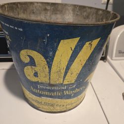 Vintage 1950s ALL Detergent Bucket 