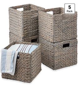 5 new Woven baskets/bins