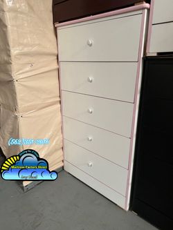 White pink jumbo dresser compressed cajonera