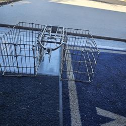 Vintage schwinn bike paper boy baskets