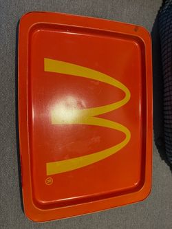 Vintage McDonald's Red Metal Fast Food Tray