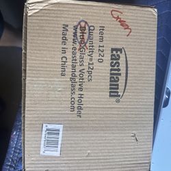 Green Glass Voltive Holder