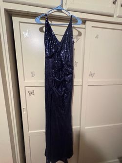 Dark blue maxi dress