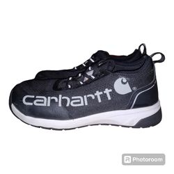 Carhartt Force Nano Composite Steel Toe Work Shoes Mens 8 Black/White FA3403-M