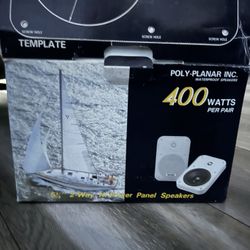 Poly-Planar Ma-905 400 Watt Platinum Panel Speaker - White